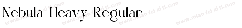 Nebula Heavy Regular字体转换